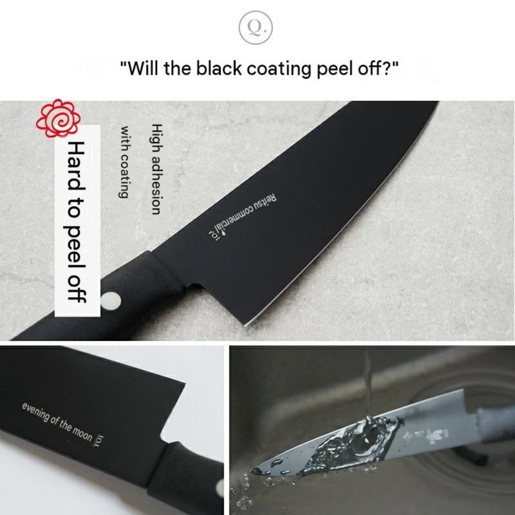 Fujicut Santoku Knife - Black Edition