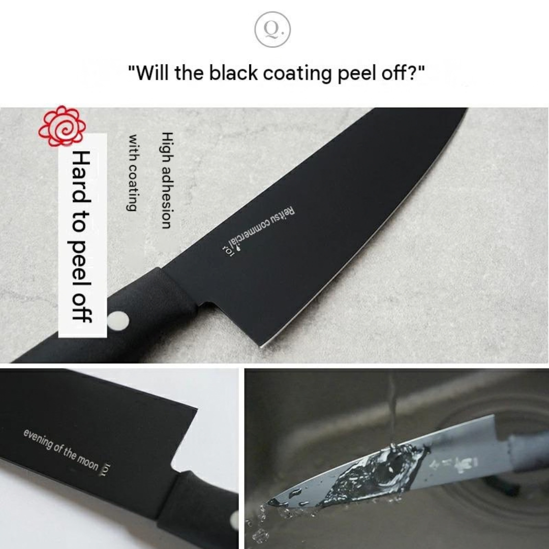 Fujicut Santoku Knife - Black Edition