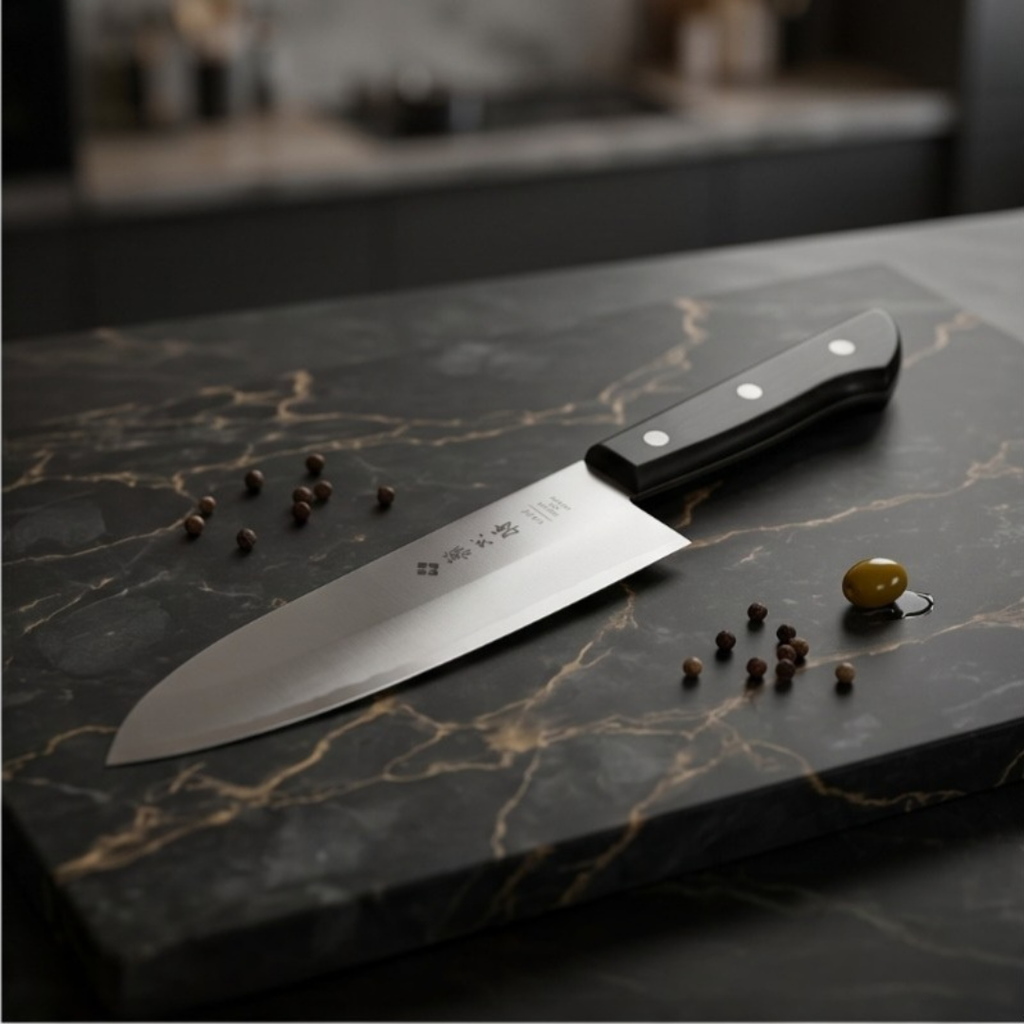 Tojiro Basic Damascus Santoku Knife 170mm