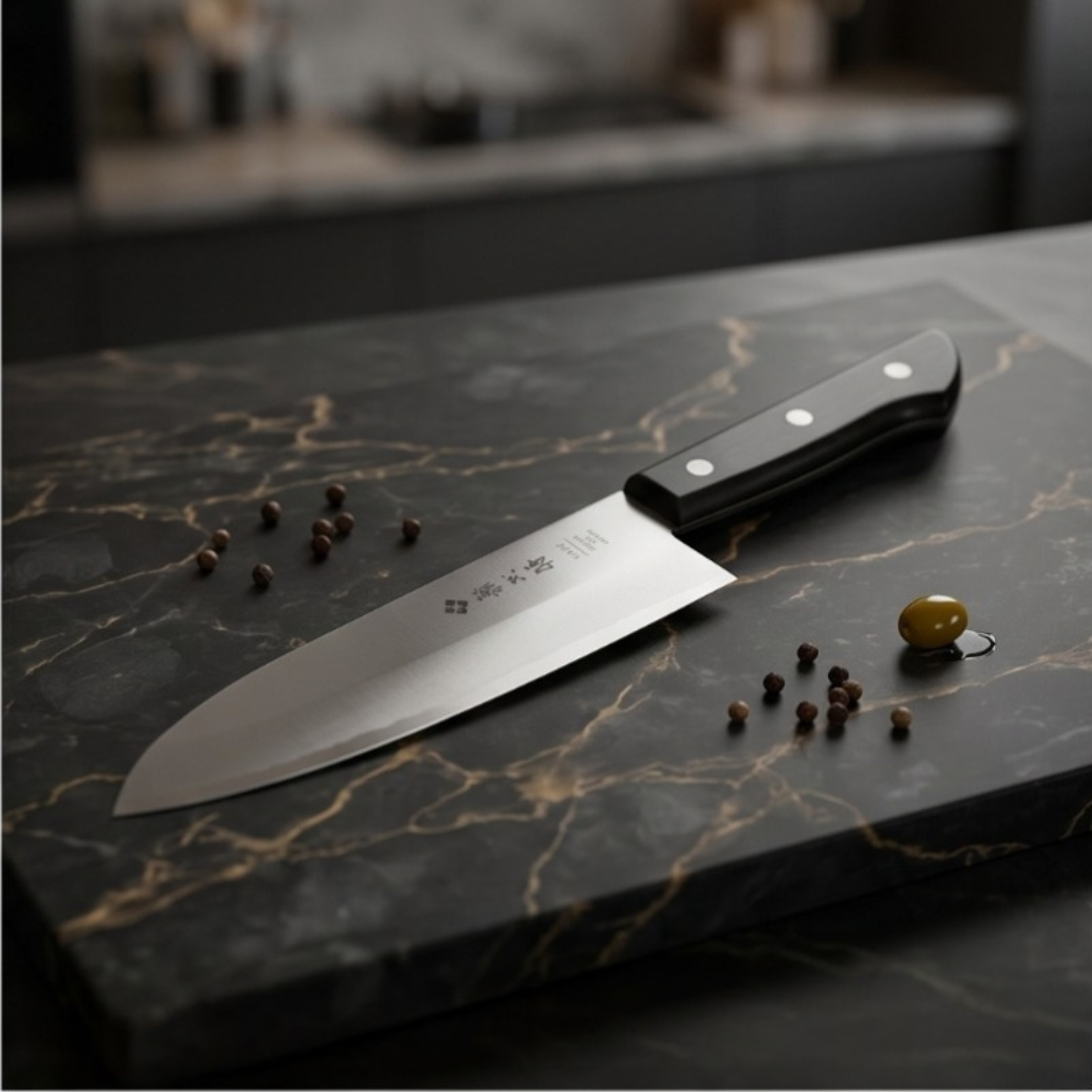 Tojiro Basic Damascus Santoku Knife 170mm