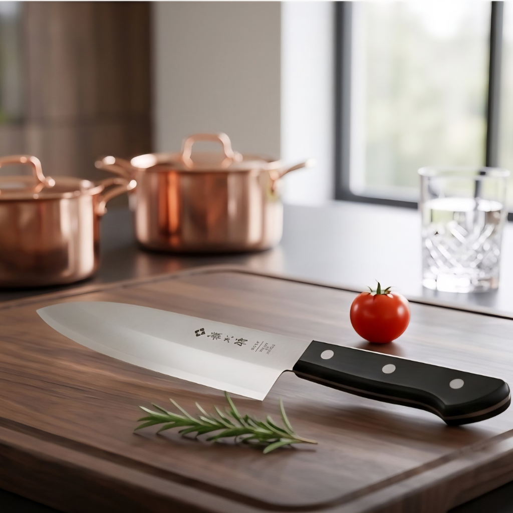 Tojiro Basic Damascus Santoku Knife 170mm