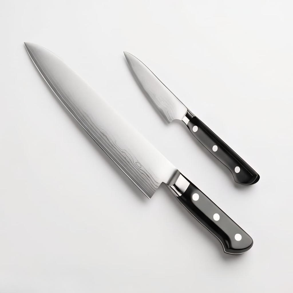 Tojiro Classic Damascus 2 Piece Chef's & Paring Knife Set