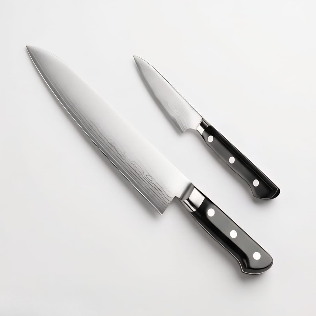 Tojiro Classic Damascus 2 Piece Chef's & Paring Knife Set