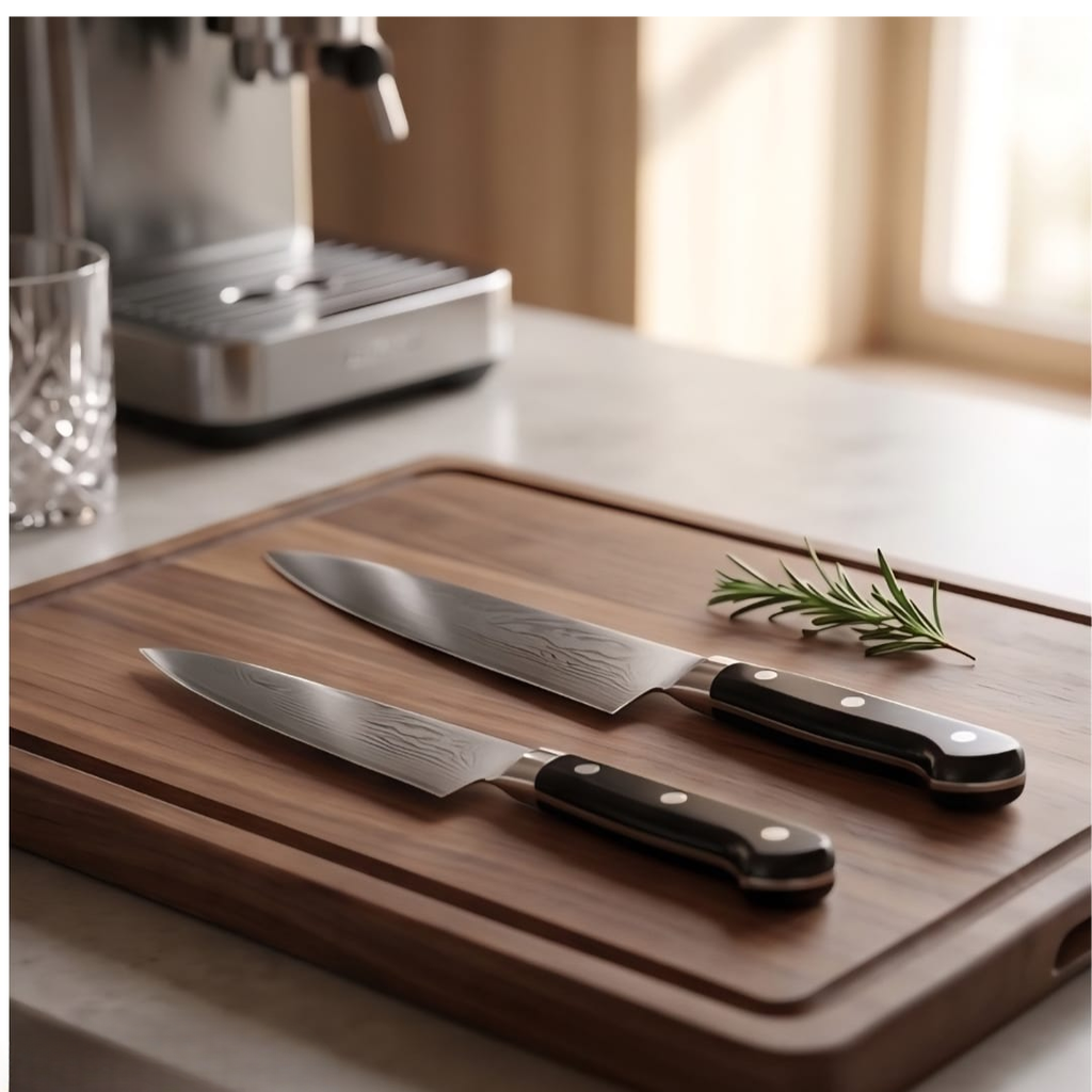 Tojiro Classic Damascus 2 Piece Chef's & Paring Knife Set