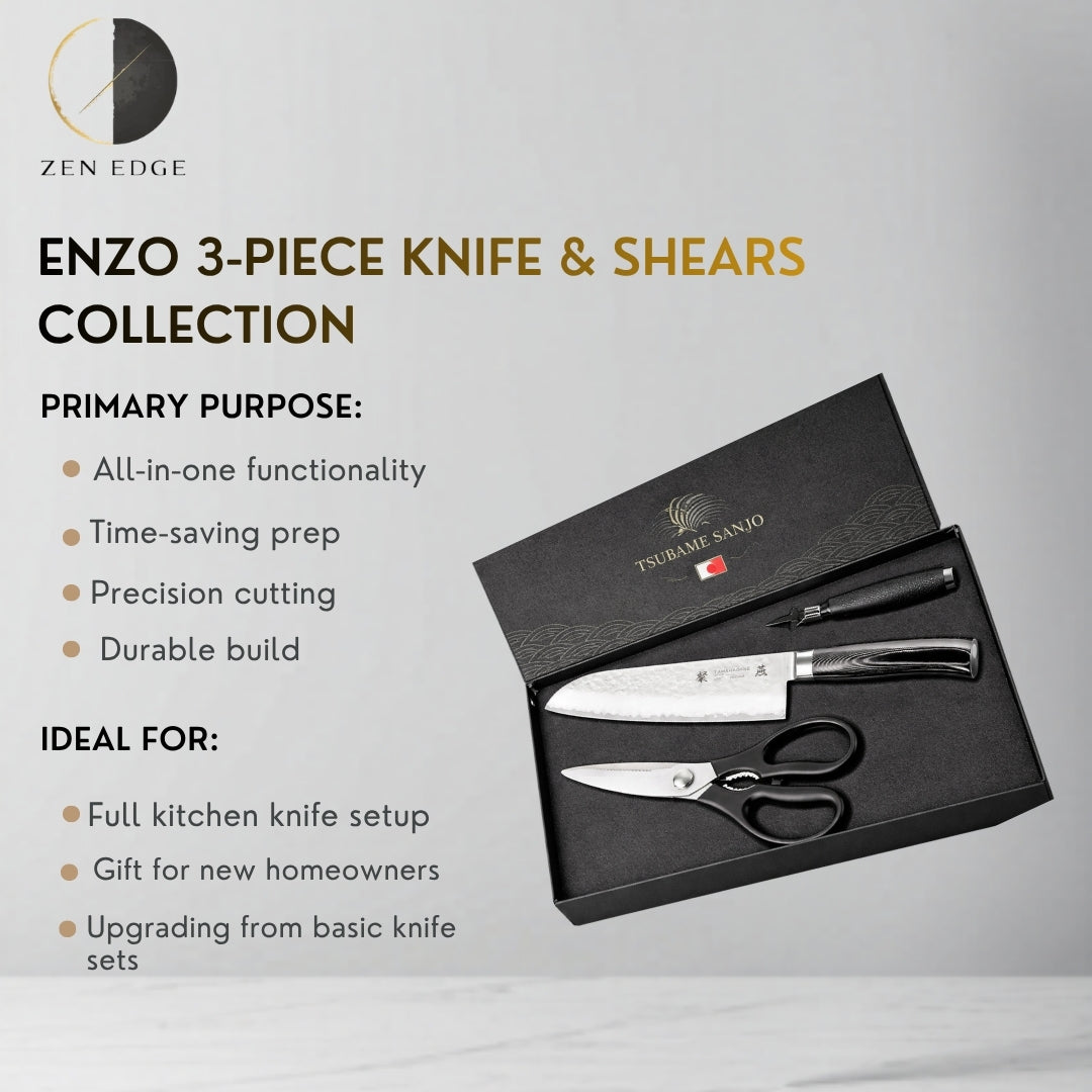 ENZO 3-Piece Knife & Shears Collection