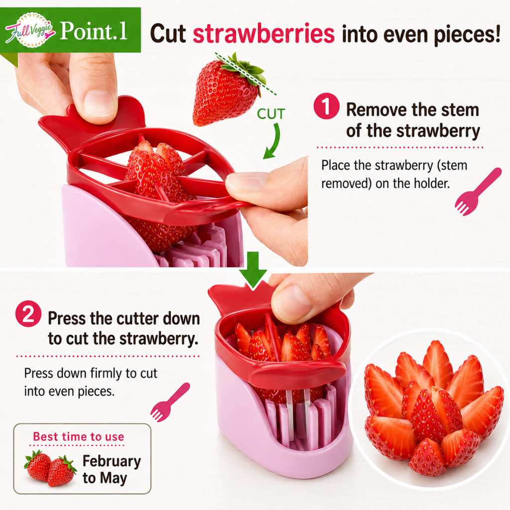 FULL VEGGIE Strawberry Slicer