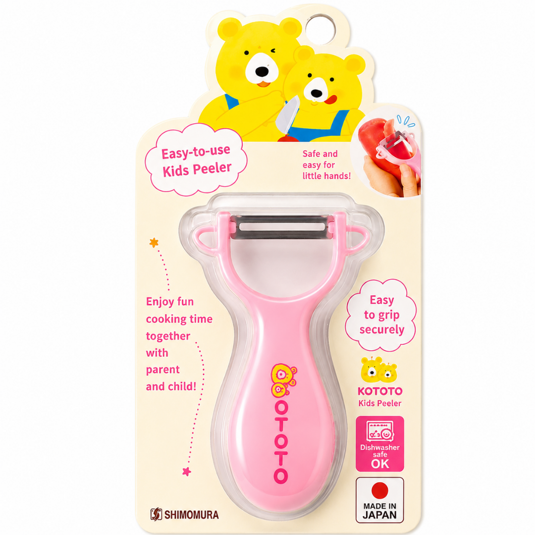 KOTOKOTO Kids' Easy-Grip Peeler – Pink