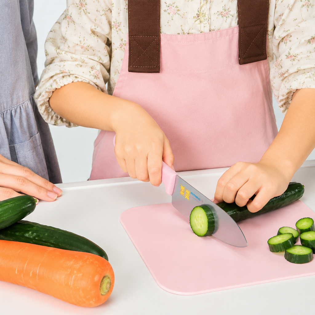 KOTOKOTO Kids' Easy-Grip Knives – Pink