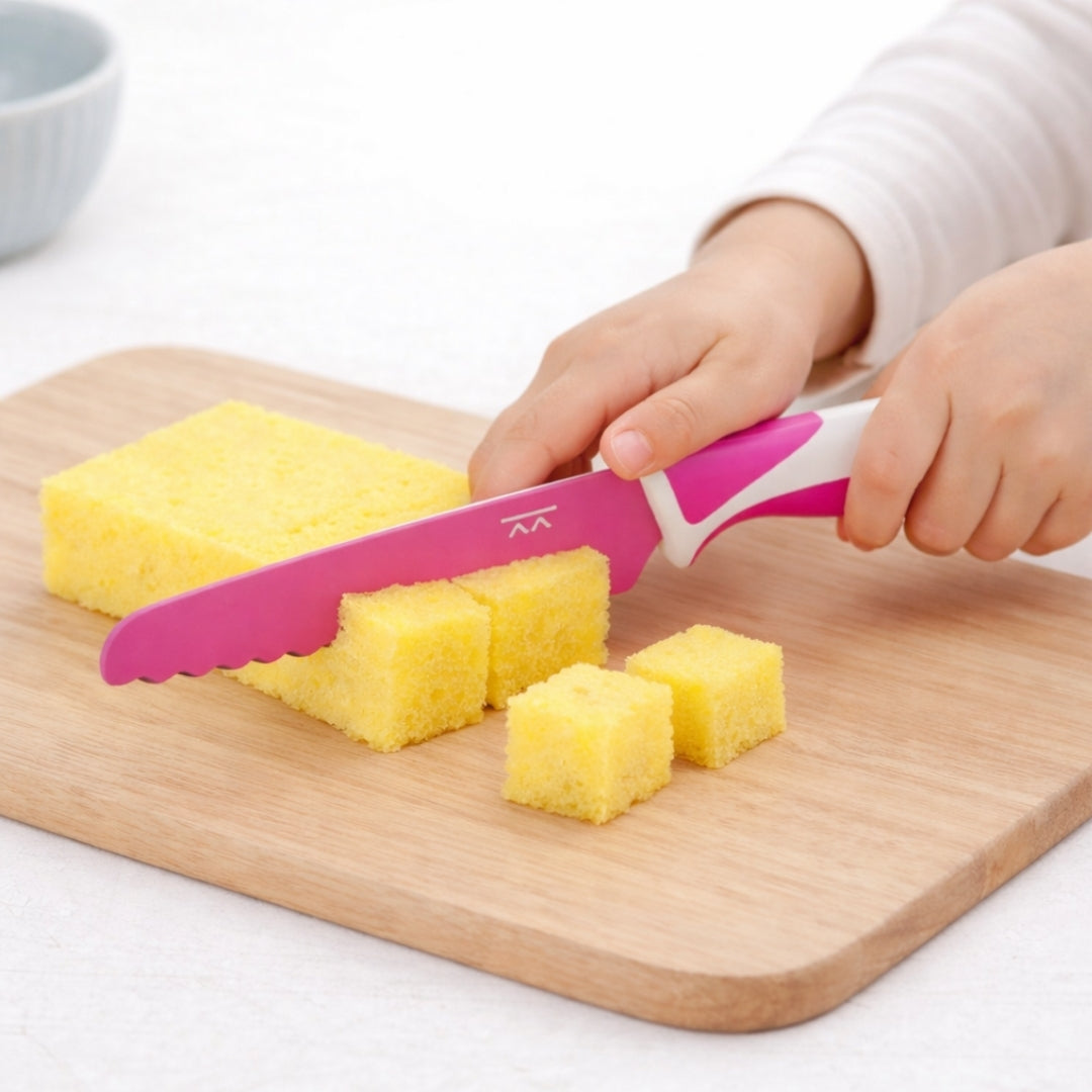 KOTOKOTO Kids' Easy-Grip Peeler – Pink