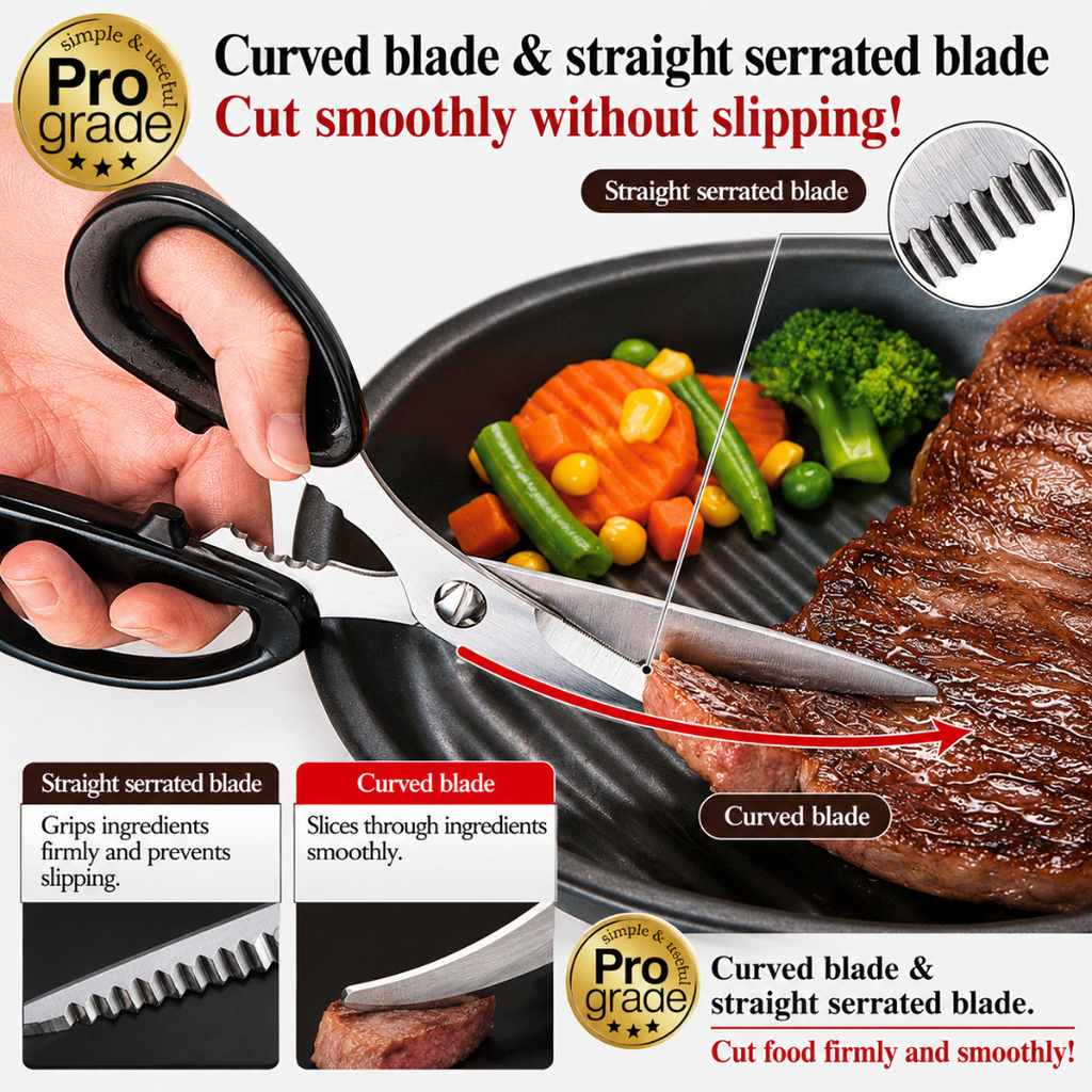 PROGRADE Gentle Kitchen Shears – Left-Handed