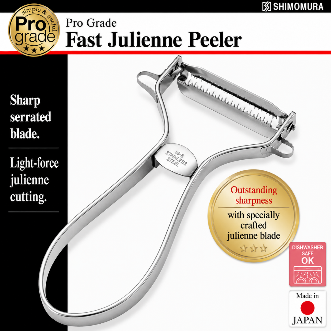 Pro-grade quick kinpira peeler