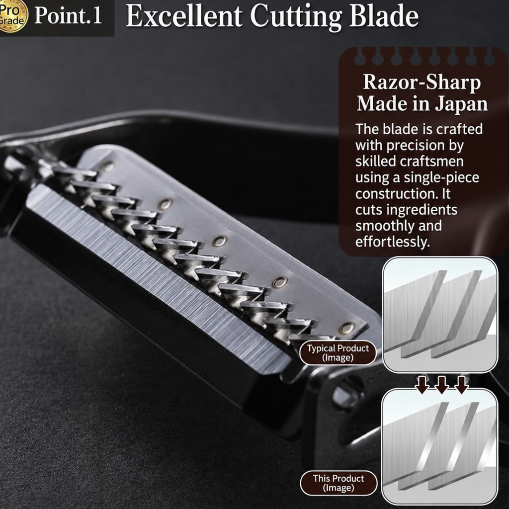 Pro-grade quick kinpira peeler