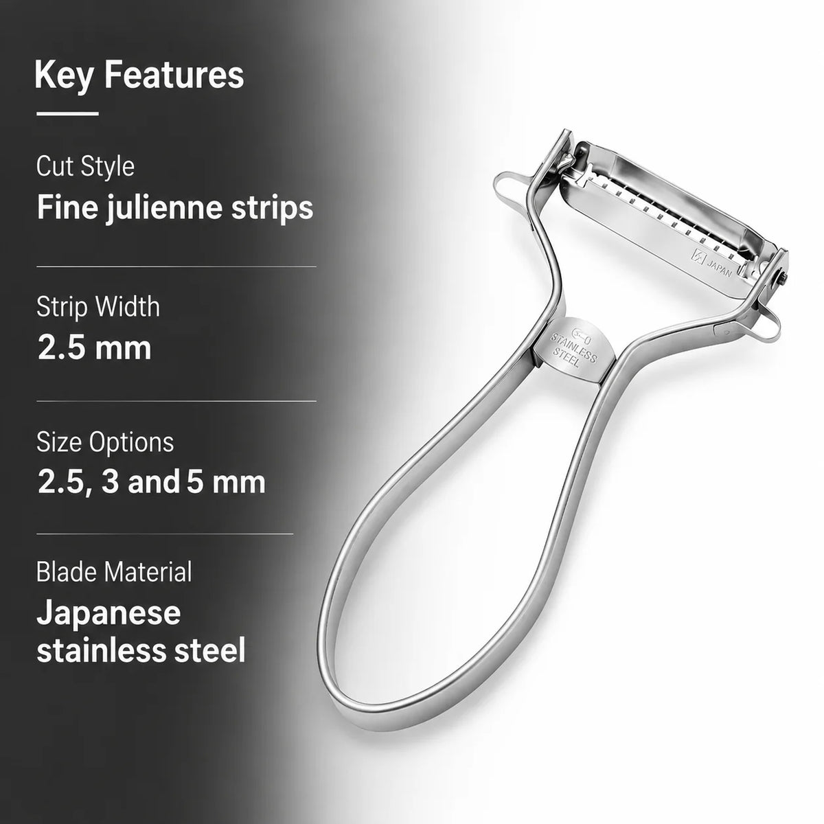 Shimomura PROGRADE Fine Juliennei Peeler - 2.5 mm