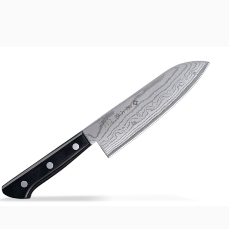 Tojiro BASIC Damascus Santoku Knife 170mm